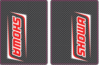 SHOWA Fork Tube Decals | Carbon Fiber